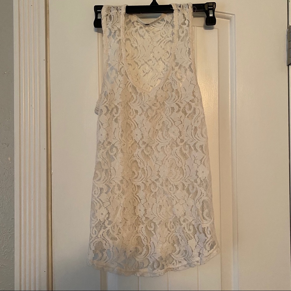 Lace tank top
